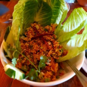 Bida Manda - Crispy Rice Lettuce Wrap Dinner - Laotian Near Me - Raleigh, North Carolina Bida Manda - Crispy Rice Lettuce Wrap Dinner - Laotian Near Me - Raleigh, North Carolina