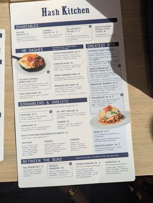 Menu photo 1 Hash Kitchen Chandler, AZ