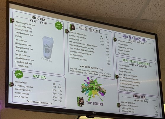 Menu photo 1 The Boba Room Waipahu, HI Menu photo 1 The Boba Room Waipahu, HI