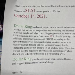 PRICE INCREASE 10/01/21 PRICE INCREASE 10/01/21