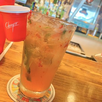 Chuy's - Strawberry Mojito. Look how cute that floater is! - Bars Near Me - Indianapolis, Indiana