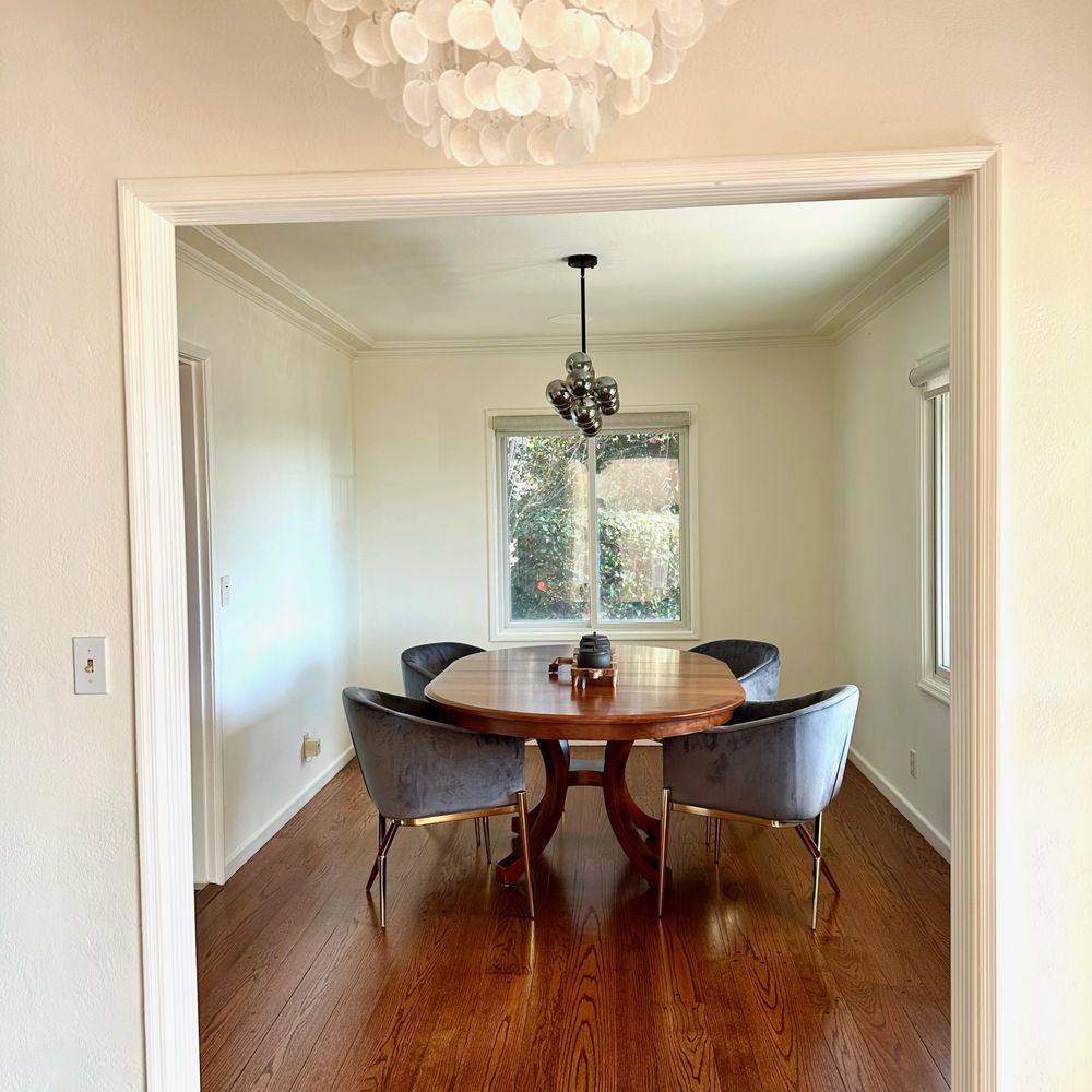 Vinteige - Opt for sustainable furniture. Found a traditional maple color dining table. It looks stylish with velvet chairs from Houzz. - Furniture Stores Near Me - Walnut Creek, California Vinteige - Opt for sustainable furniture. Found a traditional maple color dining table. It looks stylish with velvet chairs from Houzz. - Furniture Stores Near Me - Walnut Creek, California