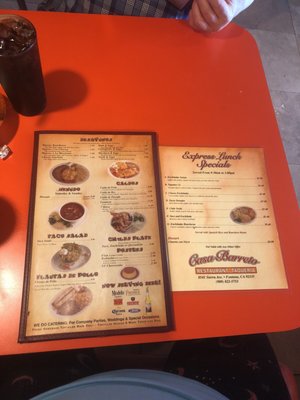Menu photo 1 Casa Barreto Fontana, CA Menu photo 1 Casa Barreto Fontana, CA
