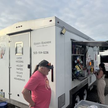 Reese's Roadside Eats and Treats - A loser view of the trailer and contact information - This dude was super friendly and may be an owner? - American Near Me