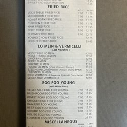 Kwan's Chop Suey - Menu