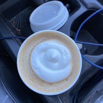 Peet's Coffee - A little snow cap on my winter spiced latte. - Coffee & Tea Near Me - San Ramon, California