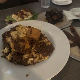 420 Mac, Deviled Eggs, Burnt Ends, and Candied bacon 420 Mac, Deviled Eggs, Burnt Ends, and Candied bacon
