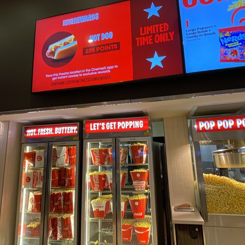 Cinemark West Plano XD and ScreenX - Popcorn fridge - Cinema Near Me - Plano, Texas