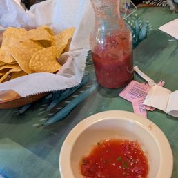 Salsa and chips Salsa and chips