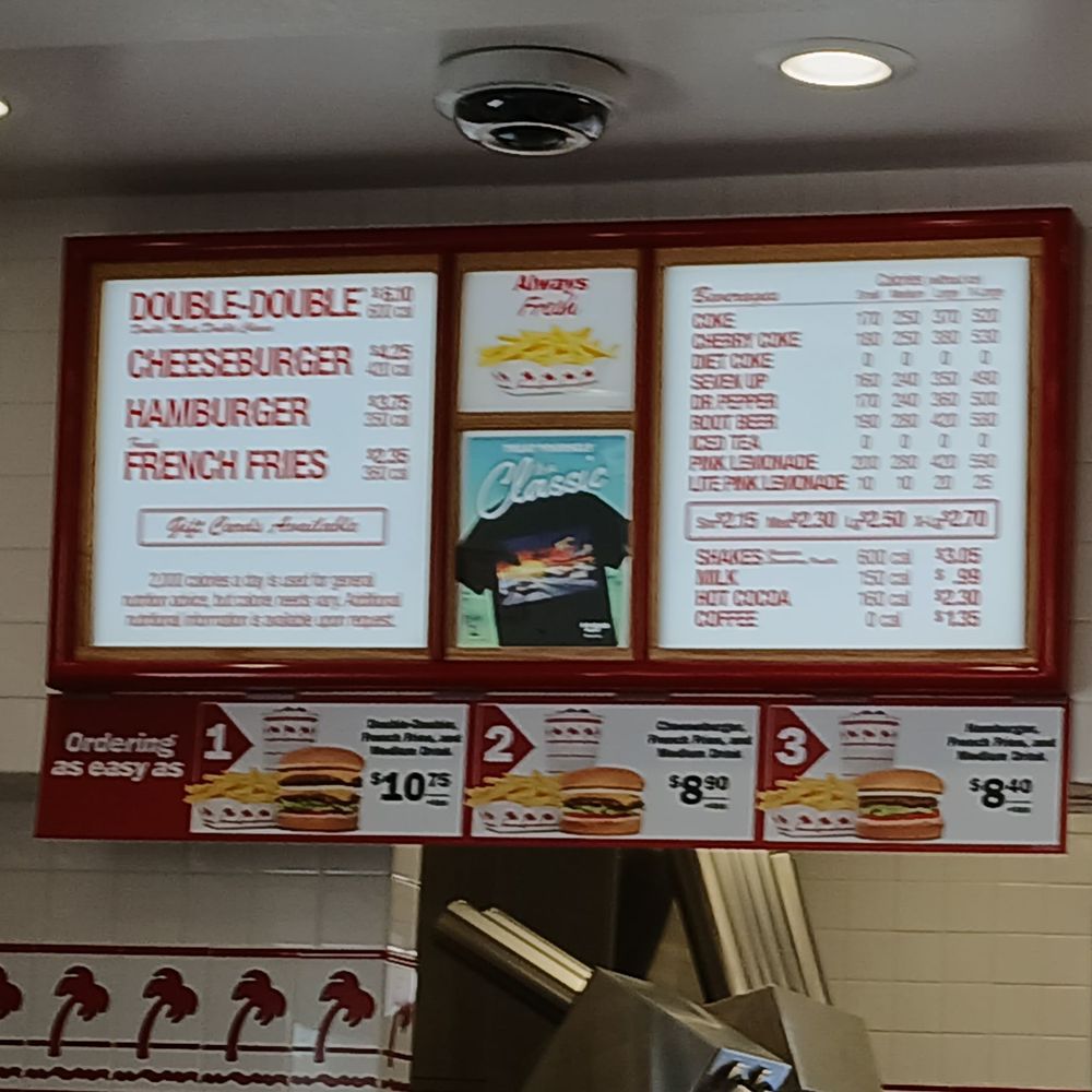 In-N-Out Burger - Close up of their menu board 2025 - Burgers Near Me - Redlands, California In-N-Out Burger - Close up of their menu board 2025 - Burgers Near Me - Redlands, California