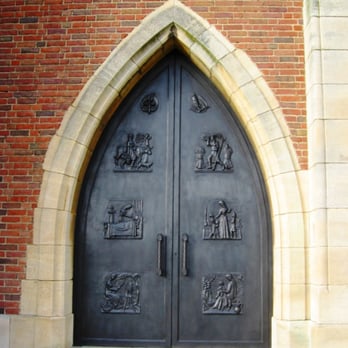 Guildford Cathedral - More scenes of rural and domestic life on North transept doors - Churches Near Me - Guildford, SRY