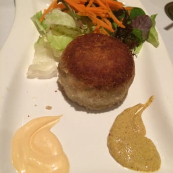 BKNY Thai Restaurant - Crab cake. The sauce wasn't great, but the crab cake was delicious! - Thai Near Me - Bayside, New York