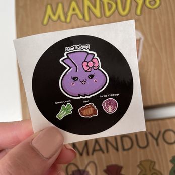 Manduyo - Cute sticker came with order - Korean Near Me - San Gabriel, California