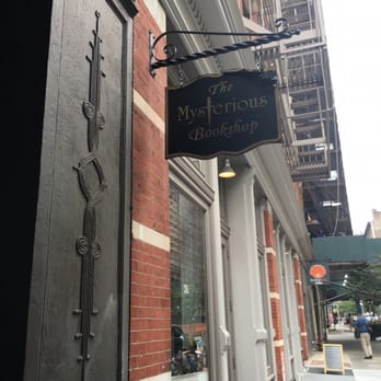 The Mysterious Bookshop - Street sign - Bookstores Near Me - New York, New York The Mysterious Bookshop - Street sign - Bookstores Near Me - New York, New York