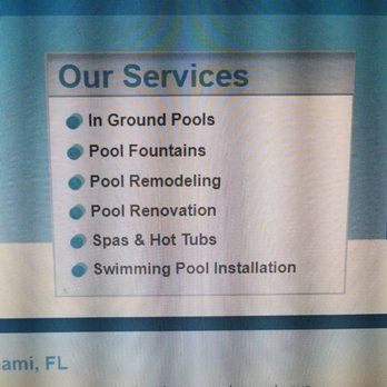 Gray Dolphin Pools & Construction - He tells me they dont do renovations - Pool & Hot Tub Service Near Me - Miami, Florida