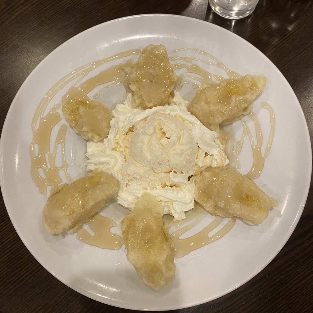 Sakura Sushi - Fried bananas with vanilla ice cream - Japanese Near Me - Manalapan Township, New Jersey Sakura Sushi - Fried bananas with vanilla ice cream - Japanese Near Me - Manalapan Township, New Jersey