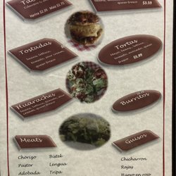 Lucy’s Taqueria - Tacos menu