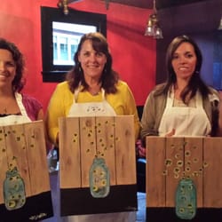 Paint Party by Sarah - Summer Soiree at Allegheny Crepes & Creamery with a few great ladies!
