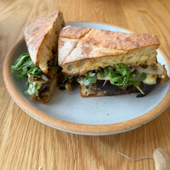 Backhaus - Burlingame - Roasted Mushroom Sandwich (salty mushrooms and onions when I had it) - Bakeries Near Me - Burlingame, California
