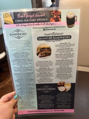 Menu photo 3 Sweet Tooth Cafe Gloucester Courthouse, VA