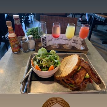 Toast - What I ordered Chicken Harissa and the flight - Breakfast & Brunch Near Me - Temecula, California