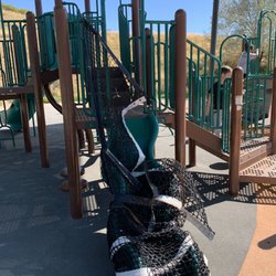 South Ogden Splash Park - The slide is broken, and management thought this was an appropriate way to decommission the slide? They could possibly be sued for this.