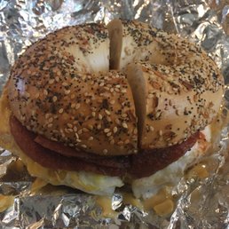 Taylor ham egg and cheese and an everything Taylor ham egg and cheese and an everything