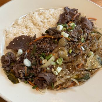 The Bite Of Korea - Japchae Noodle & Bulgogi Plate - Korean Near Me - Tucker, Georgia The Bite Of Korea - Japchae Noodle & Bulgogi Plate - Korean Near Me - Tucker, Georgia