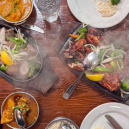 Prawn and Basil Curry, Special Lamb Skewer, Tandoori Chicken, Chicken Vindaloo Prawn and Basil Curry, Special Lamb Skewer, Tandoori Chicken, Chicken Vindaloo