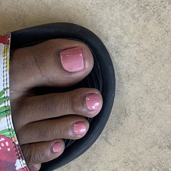 Lynn Today Nails - Deluxe pedicure with pink polish - Nail Salons Near Me - San Leandro, California Lynn Today Nails - Deluxe pedicure with pink polish - Nail Salons Near Me - San Leandro, California