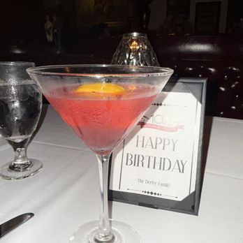 The Derby - Pomegranate Martini - Steakhouses Near Me - Arcadia, California