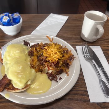 Betsy's Restaurant - Bacon and eggs Benedict, my cheat meal for the week, and worth every bite! - Diners Near Me - Morgan Hill, California Betsy's Restaurant - Bacon and eggs Benedict, my cheat meal for the week, and worth every bite! - Diners Near Me - Morgan Hill, California
