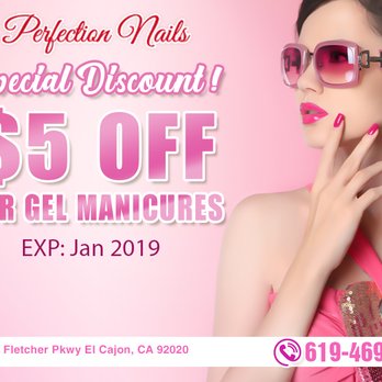 Perfection Nails - Special from Perfection Nails (exp: Jan 2019) - Nail Salons Near Me - El Cajon, California Perfection Nails - Special from Perfection Nails (exp: Jan 2019) - Nail Salons Near Me - El Cajon, California