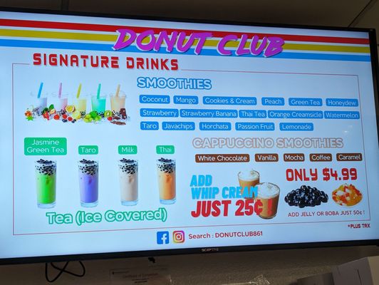Menu photo 2 Donut Club San Dimas, CA
