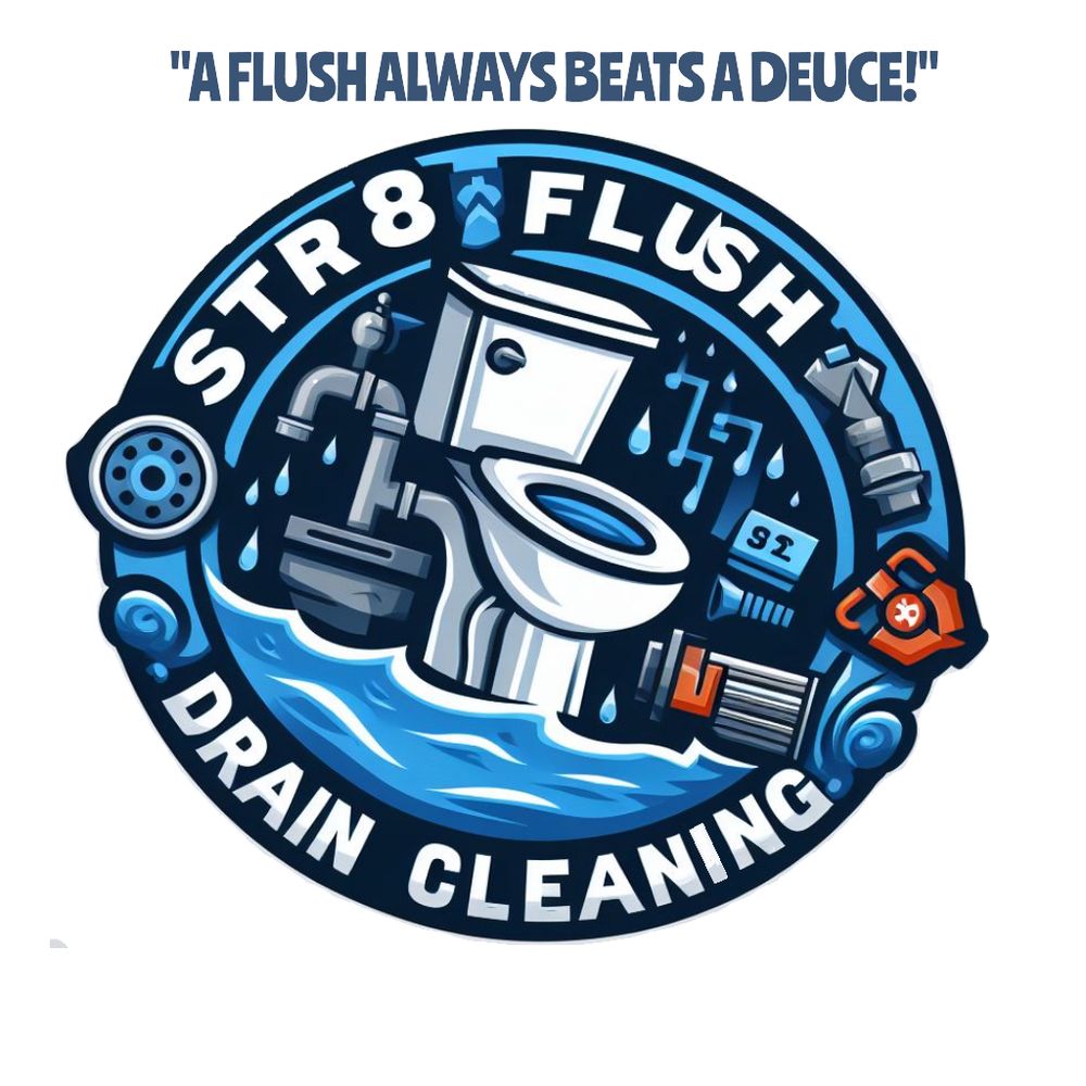 Slide of Str8 Flush Drain Cleaning