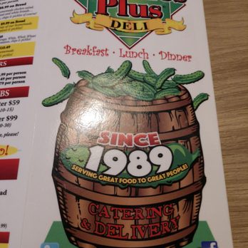 Pickles Plus - Menu cover - Delis Near Me - Clearwater, Florida