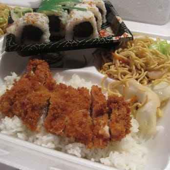 Bamboo Teri House - Chicken Katsu and Spicy Tuna Roll Combo - Japanese Near Me - Long Beach, California