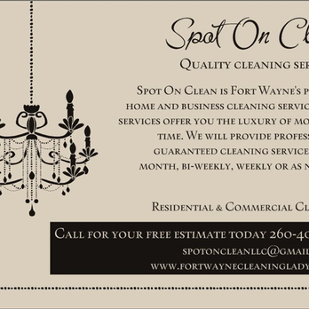 Spot on Clean - Home Cleaning Near Me - Fort Wayne, Indiana Spot on Clean - Home Cleaning Near Me - Fort Wayne, Indiana