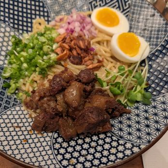 Marufuku Ramen - Wagyu Mazesoba (before it was stirred up). - Ramen Near Me - Dublin, California