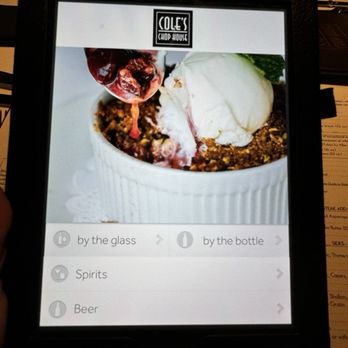 Cole's Chop House - Digital Drink menu - Steakhouses Near Me - Napa, California