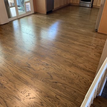 Home Renew 360 - Family room and kitchen hardwood floors installed - General Contractors Near Me - Long Beach, California