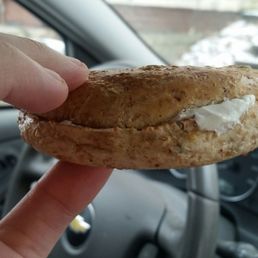 Attitude and told  I'm wrong when I told them this isn't the extra cream cheese we paid 90 extra cents for for each.  Bullshit