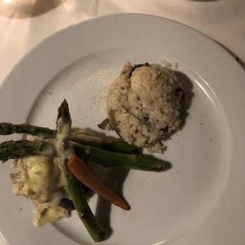 Aspen Grille - Flounder with crab and mushroom risotto - New American Near Me - Myrtle Beach, South Carolina Aspen Grille - Flounder with crab and mushroom risotto - New American Near Me - Myrtle Beach, South Carolina