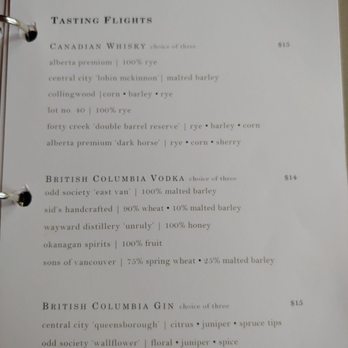 Grain Tasting Bar - Canadian Whiskey flights - Wine Bars Near Me - Vancouver, British Columbia Grain Tasting Bar - Canadian Whiskey flights - Wine Bars Near Me - Vancouver, British Columbia