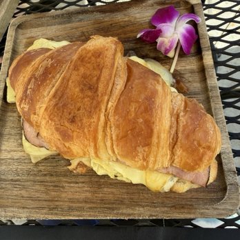 Kitchen Cafe & Catering - Ham, cheese, croissant sandwich - Breakfast & Brunch Near Me - Novato, California