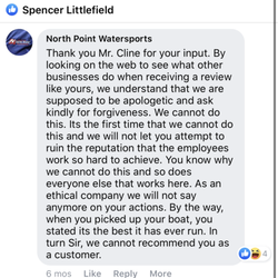 This is all I have to say about this business. Read the reply that the owner gave an angry customer. We have the same issues as the customer