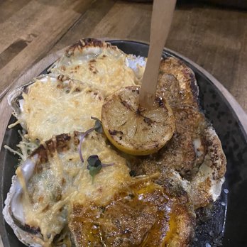 Mama's on the Half Shell - Grilled Oysters with Parmesan Herb and Smoked Paprika - Bars Near Me - Baltimore, Maryland