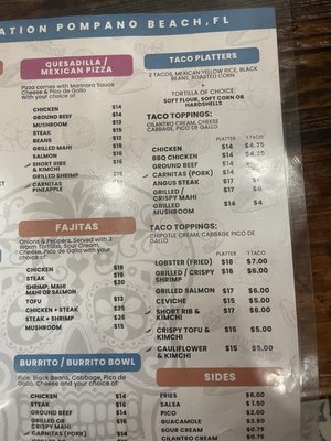Menu photo 4 Taco Station Pompano Beach, FL Menu photo 4 Taco Station Pompano Beach, FL