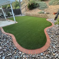 JG Lawns Turf - Backyard Transformation: Artificial turf installation (Viridian 97)