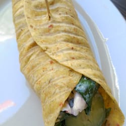 Real Food - Greek vegetarian wrap